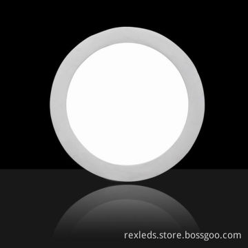 Round Ultra Thin Led Flat Panel Lights 18w Elegant White Housing For Office Decoration